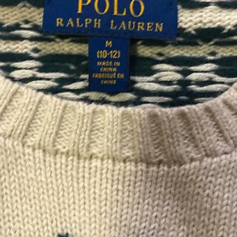 Polo Ralph Lauren Vintage Bear Skiing Sweater - Picture 2 of 6